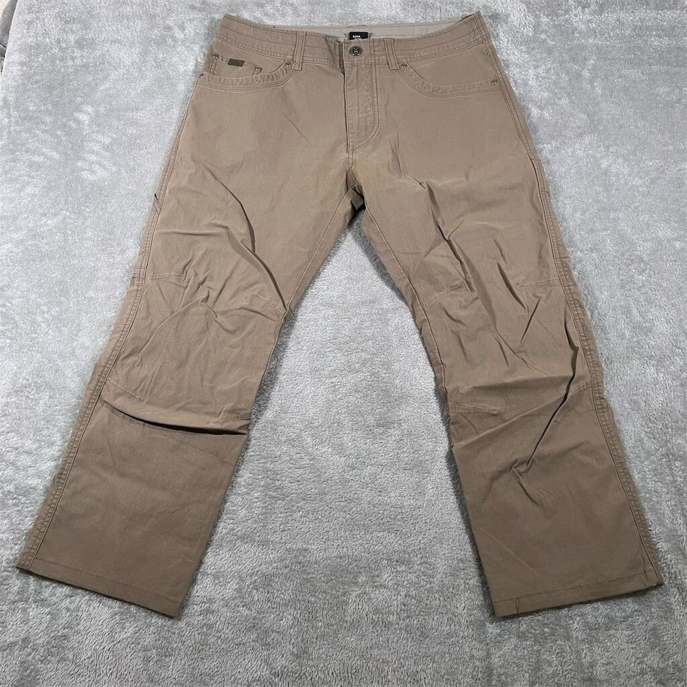 Kuhl Revolvr Cargo Pants Mens 36x30 (Measures 35x26) Brown Hiking Technical
